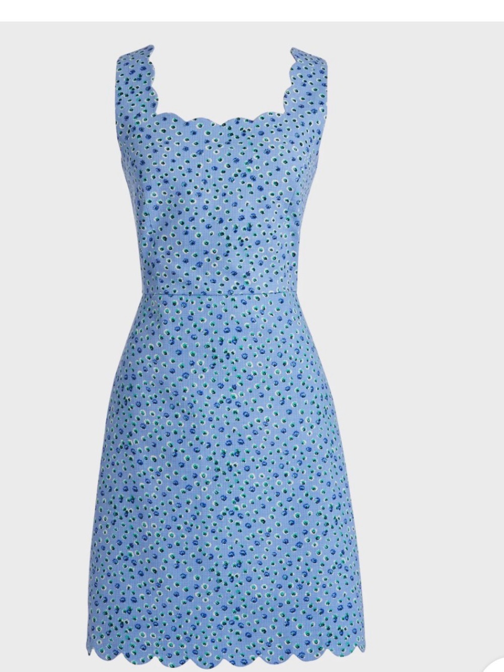 J Crew Women’s Scalloped Edge Basketweave Sheath Dress Size 10